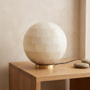 Spherical Alabaster Ball Table Lamp