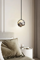 Spherical Marble Pendant Light