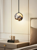 Spherical Marble Pendant Light