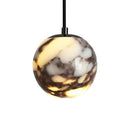 Spherical Marble Pendant Light