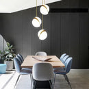 GobekUsa Gold Lustre LED Pendant Lights for Living/Dining Room, Bedroom & Shop
