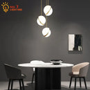 GobekUsa Gold Lustre LED Pendant Lights for Living/Dining Room, Bedroom & Shop