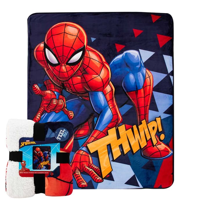 Spider-Man Sherpa Throw Blanket