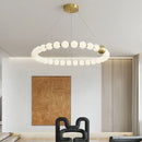 GobekUsa Brass LED Chandelier with Acrylic Ball - High Quality Dimmable Lighting