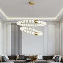 GobekUsa Brass LED Chandelier with Acrylic Ball - High Quality Dimmable Lighting