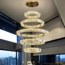 GobekUsa Crystal Chandelier Pendant Light for Living Room, Staircase, and Ceiling - Luxury Indoor Lighting