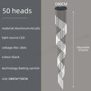 GobekUsa Spiral LED Chandelier for Modern Home