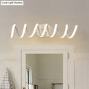 GobekUsa Spiral LED Vanity Light for Modern Bathroom | Wall Mounted Mirror Light in Warm/White/Natural | 13"/18.5"/22.5" Wide