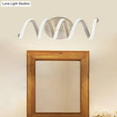 GobekUsa Spiral LED Vanity Light for Modern Bathroom | Wall Mounted Mirror Light in Warm/White/Natural | 13"/18.5"/22.5" Wide