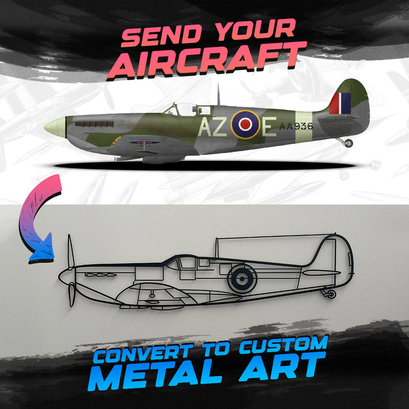 Your Personalized Aircraft Metal Wall Art - NCP0201