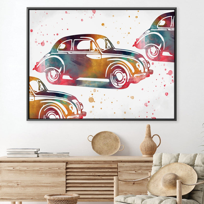 Splattered Auto Canvas