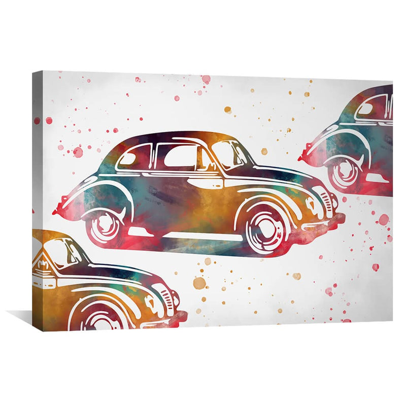 Splattered Auto Canvas