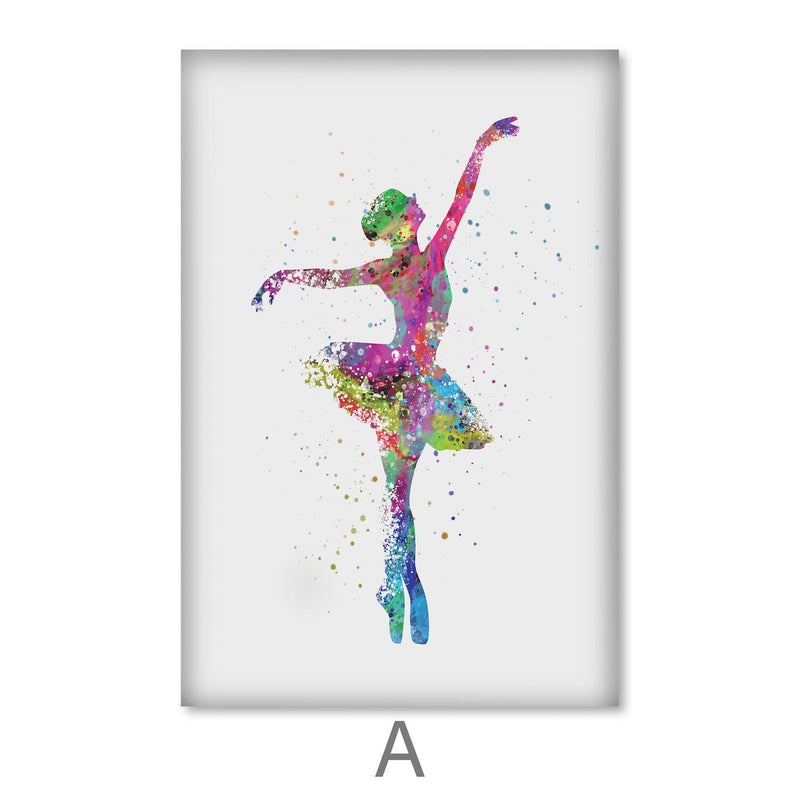 Splattered Dancers Canvas