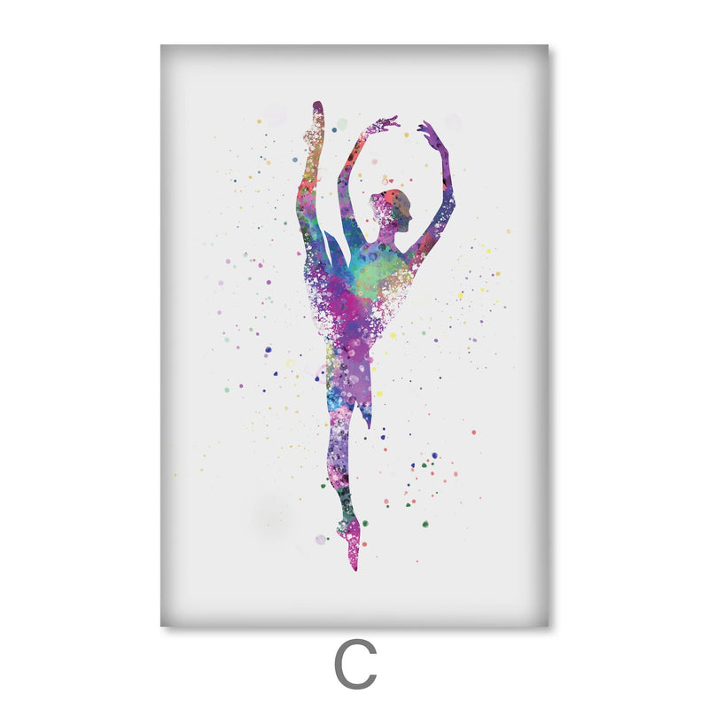 Splattered Dancers Canvas