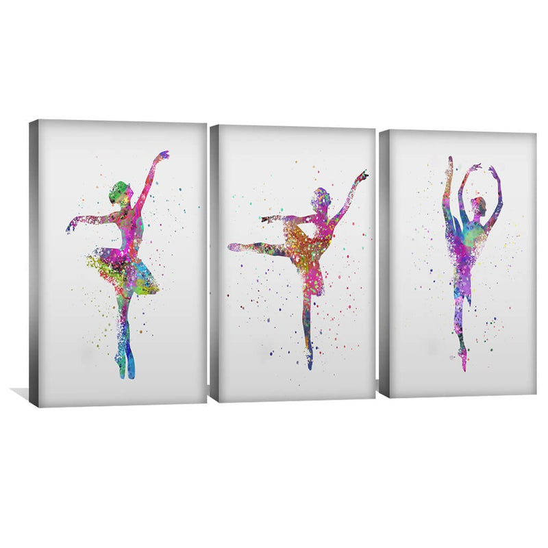 Splattered Dancers Canvas