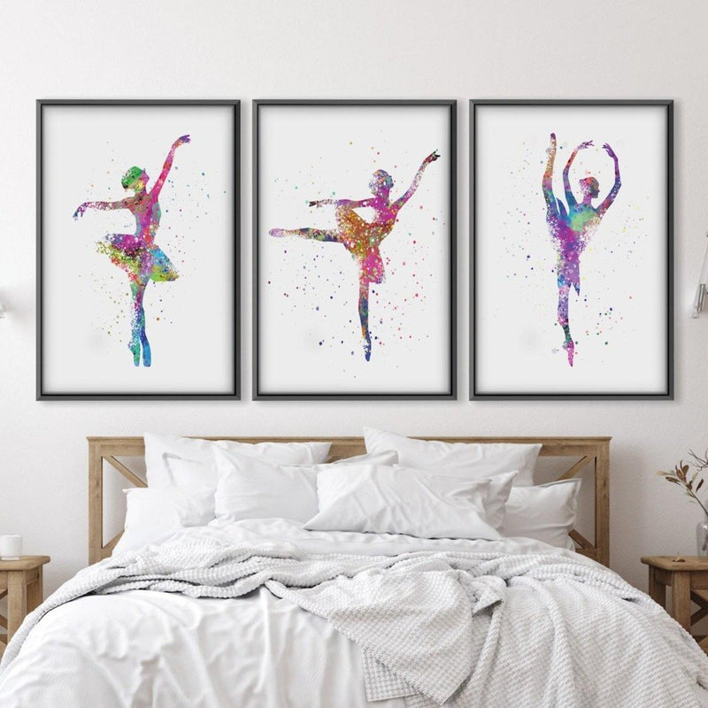 Splattered Dancers Canvas