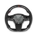 TESERY Sport Carbon Fiber Steering Wheel for Tesla Model 3 / Y【Style 25】