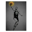 GobekUsa Sports Stars Neon Style Wall Art Canvas