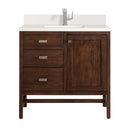 James Martin Addison 36" Single Bathroom Vanity, Mid-Century Acacia