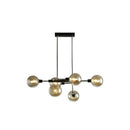 GobekUsa Sputnik Hanging Island Light - Minimalist Glass Ball Pendant for Dining Room
