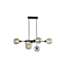 GobekUsa Sputnik Hanging Island Light - Minimalist Glass Ball Pendant for Dining Room