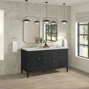 James Martin Myrrin 60" Double Bathroom Vanity, Carbon Oak