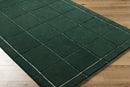 Siarl Green Checkered Area Rug