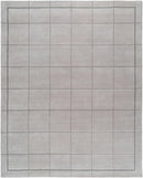 Siarl Gray Checkered Area Rug