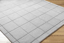 Siarl Gray Checkered Area Rug
