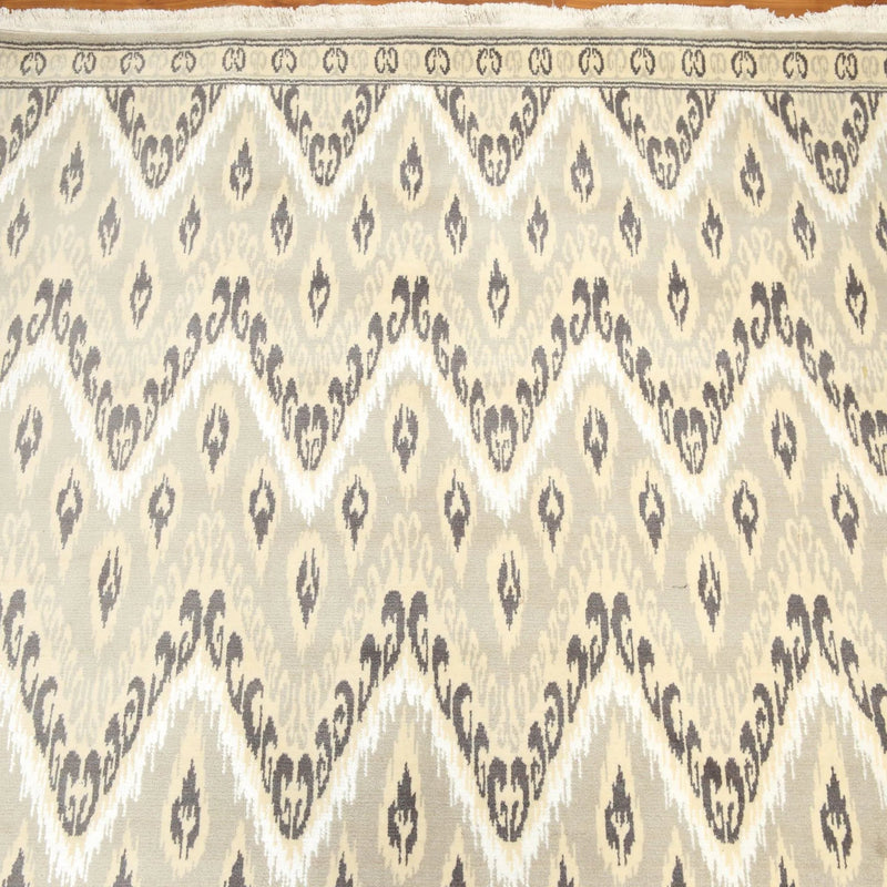 9' x 12' Hand knotted 100% Wool Oriental Area rug pile 9x12 Modern Beige