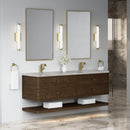 James Martin Allamari 72" Floating Double Bathroom Vanity, Sable