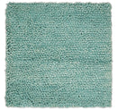 Square 3x3 Blue Wool Shag Handmade Felted Rug | SHA2