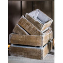 Square Cube Solid Wood Crates