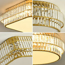 GobekUsa Crystal LED Ceiling Lamp for Living Room Bedroom Study