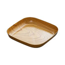 Square imitation wood snack plate dining room serving tray by Decorbites