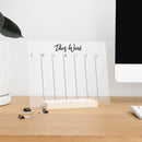 Weekly Acrylic Desk Calendar | Traeger Style by circleandsquaredecor