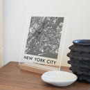 Clear Acrylic New York City Street Map by circleandsquaredecor