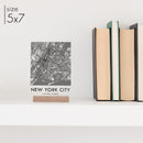 Clear Acrylic New York City Street Map by circleandsquaredecor