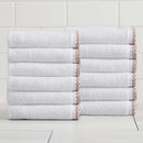 Cotton Border-Stitched 6-Piece Towel Set - Valery Collection by Great Bay Home
