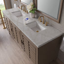 James Martin Portland 72" Double Bathroom Vanity, Whitewashed Walnut