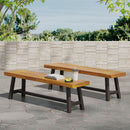Outdoor Carlisle Benches, Sandblasted