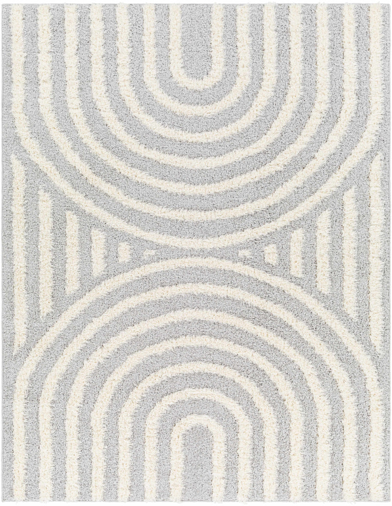 Arnel Gray & Beige Area Rug