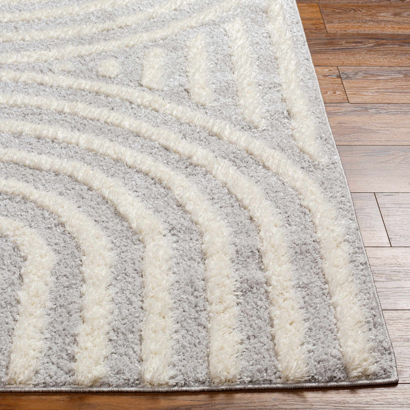 Arnel Gray & Beige Area Rug