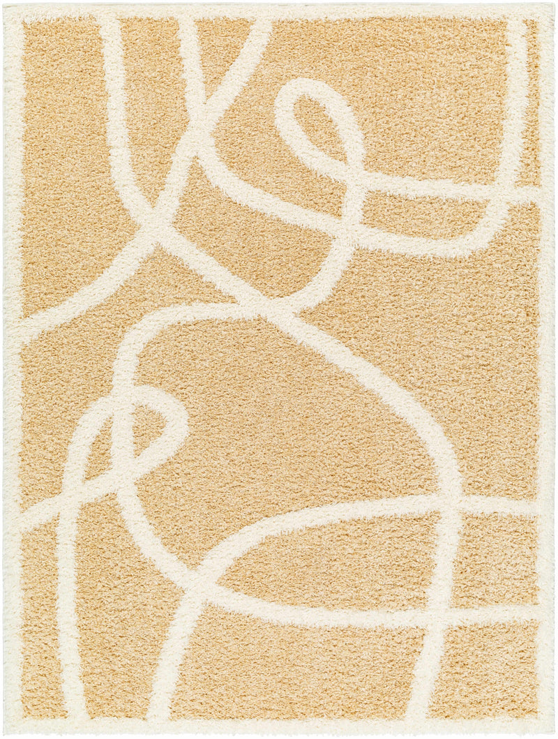 Gilon Camel Plush Area Rug