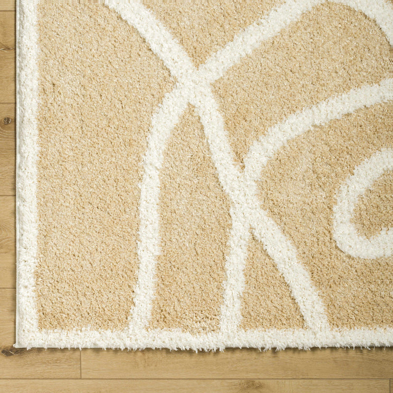 Gilon Camel Plush Area Rug