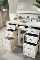 James Martin Bristol 48" Single Bathroom Vanity, Bright White