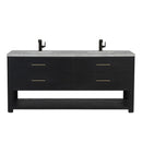 James Martin Lucian 72" Double Bathroom Vanity, Carbon Oak