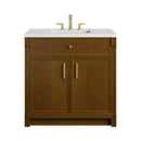 James Martin Bellshire 36" Single Bathroom Vanity, Honey Oak