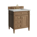James Martin Brittany 30" Single Bathroom Vanity, Pecan