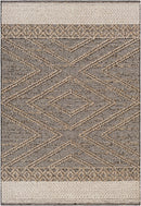 Beige Charcoal Areli Area Rug